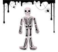 Generico Peluche Teschio - Cuscini Morbidi Scheletro per Halloween | Cuscini Decorativi Soffici Per Interni Casa Ufficio Camera Da Divano Auto Viaggi - Idea Regalo Compleanno Bambini e Adulti