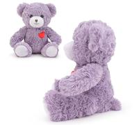 Generico pelucheOrsacchiotto A Cuore - Morbido Animale Di, Simpatico Orsetto Rosa Viola | Cuscino Giocattolo Da Abbracciare Per Bambini E Adulti, Regalo Per Compleanno, San, Vacanze, Decorazio