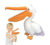 Generico peluchePellicano - Bambola dal Becco Lungo, Animale di Realistico, peluchemorbido e Avvolgente | Design con Imbottitura in Fibra di Cotone, Simpatico Regalo per la Decorazione del Diva