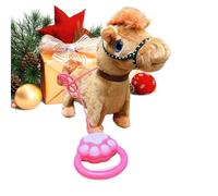 Generico Peluches Et Animaux Interactifs - Cheval Jouet Électronique Qui Marche Avec Longe | Peluche Interactive Pour 3+ | Jouet Animal Éducatif Fille Garçon | Cheval À Tirer Sonore &