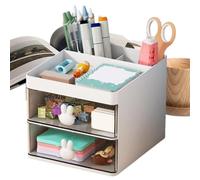 Generico Pen Holder, Desk Organizer, Makeup Stand,4.72x6.3x4.53 Inches, Slot Storage Container with Compact Design for Vanity Tabletop Classroom Dorm Bathroom Study Room Use, Long Lasting