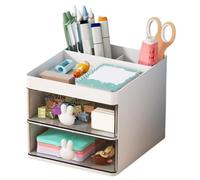 Generico Pen Holder, Multi-Functional Desktop Makeup Organizer Stand, Compact Storage Container on Stationery Cosmetics, Ideal for Bathroom Kitchen Dorm Vanity Workplace Classroom Study Room