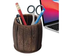 Generico Pen Organizer - Desk Organizer Pen Holder Cup, Wooden Retro Decor Storage Container, Organization And Storage Home Decor, Vintage Pencil Caddy Box | For Classroom Office Stationery Supplies