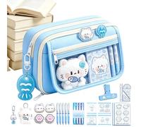 Generico Pencil Bag Zipper Cat - Large Capacity Multi-Compartment Organizer