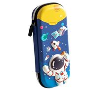 Generico Pencil Case - 3 Layer Astronaut Cat Storage Bag, Cute Animal Pen Pouch with Spacious Organizer Design, Stationery Carry Function, Ideal for Kids Student School Birthday Holiday