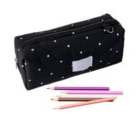 Generico Pencil Case Big Capacity Dot Print Pen Storage Bag | Students Pencil Organizer for Girls Women Students College Home Office Studio Travel Back to School Season Birthday Holiday