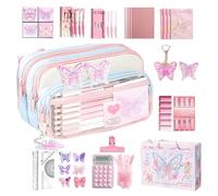 Generico Pencil Case - Large Capacity Pencil Pouch | Multi-Functional Pencils Case Set, Zipper Closure Pencils Pouches For Middle School College Students Youth Girls Teens Adults Journaling Marking