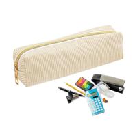 Generico Pencil Case Organizer, Corduroy Large Capacity Pencil Pouch With Handle, Big Pen Bag Stationery Storage For Girls, Students, Teens, Adults - Ideal For School, Office, College & Daily Carry