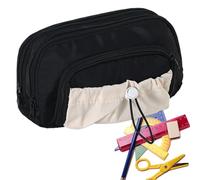 Generico Pencil Case, Pencil Bag, 12 Inch Multi-Purpose Ruler Organizer Double-Zipper Holder for Travel, Journaling, Middle School, Elementary, Painting, Lightweight, Large Capacity