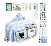 Generico Pencil Case Set - 13 Layer Large Capacity Canvas Organizer Bag Kit