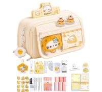 Generico Pencil Case With Supplies, Cheese Cat Pencil Case, Stationery Set