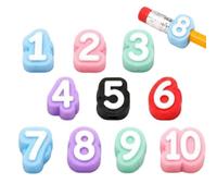 Generico Pencil Number Labels 10 Pieces Reusable School Supplies