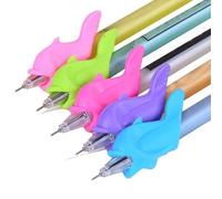 Generico Pencil Pennites - Penna delfina in silicone che regge l' | Set di strumenti di formazione postura a mano di 5 per la scuola materna per homeschool in classe
