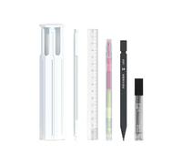 Generico Pencil Pouch Box, Pen Storage Box Kids, Pencil Case, Multifunctional Pencils Storage Boxes, Pen Container for Travel, (19.7x6.7x4.5cm/7.76x2.64x1.77 inches) White, Blue, Pink