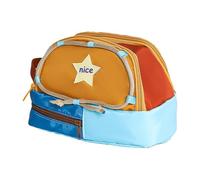 Generico Pencil Pouch Cute, Large Capacity Star Pattern Stationery Bag, 9.06x4.72x5.51 Inches Adorable Compact Sturdy Zipper Portable Cosmetic Organizer, School Supplies for Teen Girls