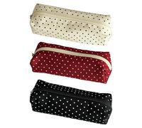 Generico Pencil Pouch Dot Design - Makeup Store Organizer Bag With Zipper | Cute Pencil Case For School College Classroom Travel Home Workplacedorm