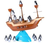 Generico Penguin Balance Game - Pirate Ship - Educational Iceberg Toy | Family Interactive Tabletop Board Games, Party For Kids, Improve Friend Relationships, Multi-Purpose Play Set