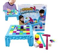 Generico Penguin Balance Game - Two Player Tabletop Balance Game | Strategic Thinking Ice Block Breaking Toy Fun Family Board Games for Kids, Adults, Party Night, Classroom Activities