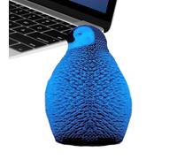 Generico Penguin Figurine Sculpture - 3D Printed Decoration for Kids Room | Resin Glowing Desk with Ornament, Accessory, Tabletop Home Display for Bedroom Shelf Office Study