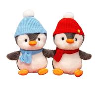 Generico Penguin Stuffed Animal, Cuddly Plush Doll, 11.81x7.87 Inches Adorable Bedtime Toys, Soft Huggable Companions, Couple-Themed, Ideal for Kids Boys Girls Sleeping and Playtime