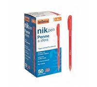 Generico Penna a Sfera Inchiostro semigel Rosso Punta 1.0 mm Scatola da 50 Pezzi