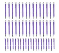 Generico Penna da Lavoro,50 Penne Metalliche da Lavoro - Stilizzata per Ufficio con Clip Argento Multifunzionale - Ideale per Matrimonio Scuola Casa Studenti Professionisti e Business