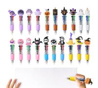 Generico Penna da Scrittura Halloween 20 Pezzi Scolastica | 4 In 1 Penne Multicolore Per Appunti Bambini di età compresa tra 4 e 10 anni, ideale per scuola asa, prendere