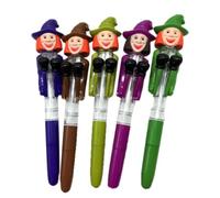 Generico Penna in Plastica per Scrivere di Halloween Design Luminoso a Forma di Zucca e Teschio Stile Divertente e Attraente Colore Casuale Stili multipli per Stili multipli