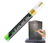 Generico Pennarello Dorato Lapidi, 3MM Pennarello Impermeabile Lapidi Colore Oro, Vernice Dorata Lapidis Pennarelli Indelebili per Esterni, Pennarelli Base Colori Olio Tombstone Resistenti Raggi UV