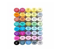 Generico Pennarello Pennarelli artistici Set di colori Punte doppie Disegno schizzi in feltro(Oahu 40 Colors)