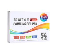 Generico Penne A Gel Acriliche Colorate - Marcatori Retrattili Per Tessuti Con Punta Da 1.0 Mm,Set Di Penne A Gel Colorate,Per Casa Scuola Creazione Schizzi Diario Scrittura Disegno