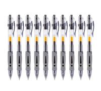 Generico Penne a proiettile, penne a punta fine - Penna a retrattile | Penne per scrittura lisce da 10 pezzi, penna a da 0,5 mm per scrivere, prendere appunti, firmare, scuola