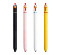 Generico Penne Gel per Scrittura 4 Pezzi Retrattili Punta Fine 0.5mm Pollo