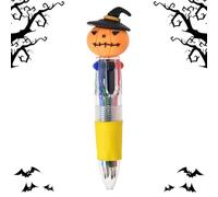 Generico Penne Multicolore Halloween - Penna a Multicolore Carina con Meccanismo a Scatto - Di Cancelleria Inchiostri Assortiti Per Scrittura Disegno Diario Studenti In Classe Festività