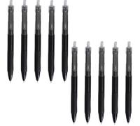 Generico Penne nere a, penne a retrattili | Penne retrattili 5 pezzi a per scrittura liscia - da studio per studenti unisex per la scuola, l'ufficio domestico, le forniture di cancelleria