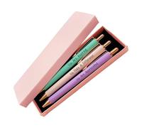 Generico Penne Positive,3 Pezzi Scrittura Morbida Originali Strumenti Motivazionali | Decorative Per Donne | Per Citazioni Emotive Ufficio Scrivania Colleghi Insegnante Infermiera Amici Compleanno