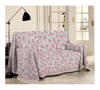 Generico PENSIERI DELICATI Telo Copridivano 250 x 290 cm Made in Italy, Telo Copritutto 100% Cotone Puro, varie fantasie, Ideale Come Telo Arredo, Salvadivano o Copriletto Estivo (Marina rosso)