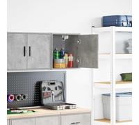 Generico Pensile per Garage Grigio Cemento in Legno Multistrato,Grigio,7.55kg,860631