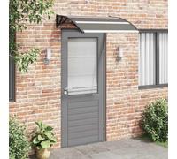 Generico Pensilina per Porta Nera 120x100 cm in PC,Nero,4.2kg,45633