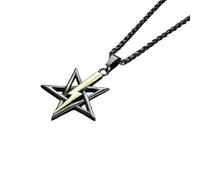 Generico PENTAGRAMMA CON FULMINE SIMBOLO SATANICO SIMBOLO SATANO DI ANTON LAVEY SIGILLO AMULETO SIMBOLO TALISMANO SEGNO