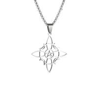 Generico Pentagramma Stregone, Pentagramma Crescente, Collana con Nodo della Strega, Uomini Donne, Irlandesi, Amuleto Buona Fortuna, Gioielli, Amuleto
