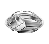 Generico Pentola a vapore in acciaio inossidabile - Pentola per alimenti divisa, vassoio per a vapore liscio | Cluster di resistente al calore con impugnatura ergonomica, piattaforma di utilità