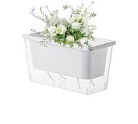 Generico Pentola autoacqua - 26,5 cm di fiori con irrigazione sotto | Container di piante per appartamento al balcone | Stufati di irrigazione automatica ABS per erbe fiori verdure