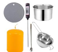 Generico Pentola Per Sciogliere Il Cioccolato - Bagnomaria Con Termometro E Presina | Pentola Con Manico Resistente Al Calore Per Sciogliere Il Cioccolato, Realizzare, Caramelle Sapone