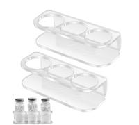 Generico Peptide Storage Case, 2 Piece Peptide Holder, 3.62x1.38x1.18 Inches Wall-Mounted Reusable 3-Slot Rack, Portable Organizer for Medicine Diabetic, Travel, Home, Fridge, Women and Men Use