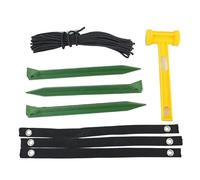 Generico per Albero - PP, 30 cm | Kit di Supporto, Protezione dal Resistente alle intemperie, ancoraggi per Trampolino per capannone per Trampolino, Include Corde e Cinghie, 9 m 40 cm