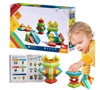 Generico Per Bambini | Gioco Educativo Di Costruzione - 15 Pezzi Con Impilabili - Per Bambini Di 3 Anni In Su Gioco Educativo Per Motricità Fine A Casa E Asilo