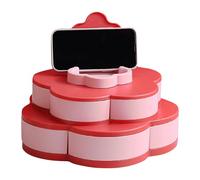 Generico per bambini - vaso da fiori a doppio strato con supporto per cellulare - vassoi per snack, da portata, casa, ristoranti, ufficio, picnic, viaggi, feste, biscotti, noci di