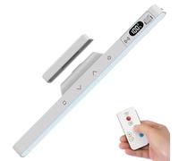 Genérico per basso ricaricabili, lampada da notte, 29 cm | Barra LED magnetica regolabile con 5 temperature di colore, 2500 mAh, telecomando per scrivania, armadio, comodino
