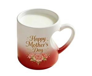 Generico Per Caffè, Bicchieri Per Bevande Calde E Fredde Da 325 Ml, In Ceramica A Forma Di Cuore | Per Cioccolato, Tè, Latte, Succo, Incontro A Casa, Evento, Dormitorio, Appartamento, Festa